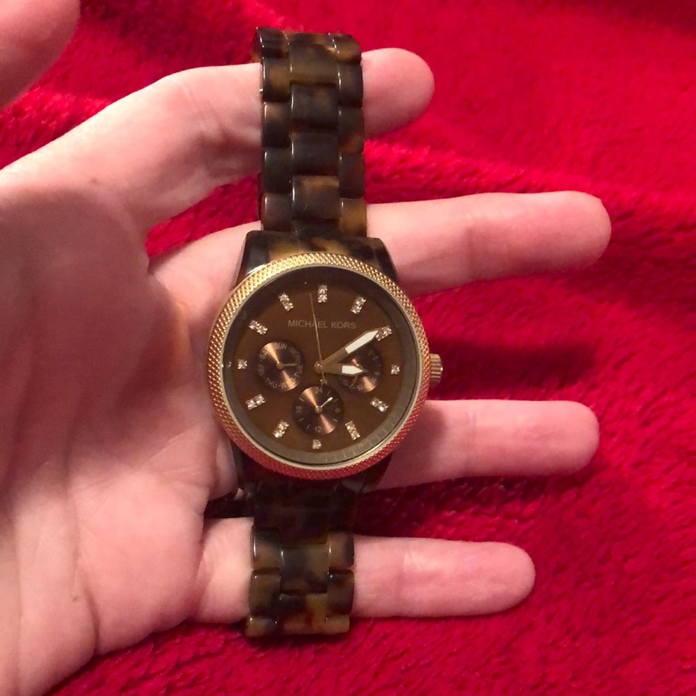 Tortoise Shell Michael Kors watch